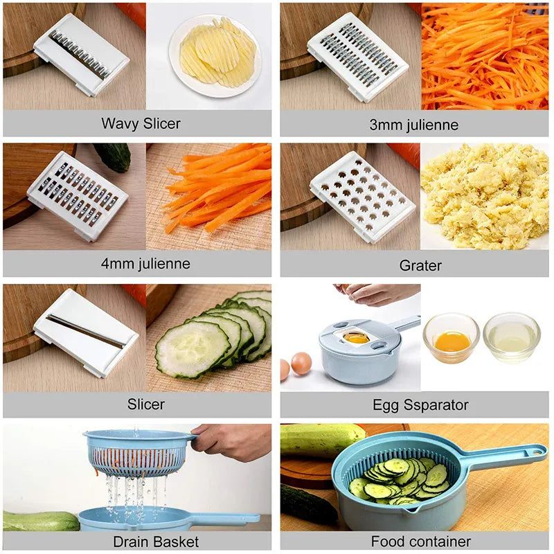 Round kitchen Multifunction vegetable cutter