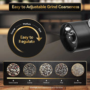 Electric Salt & Pepper Grinder Set