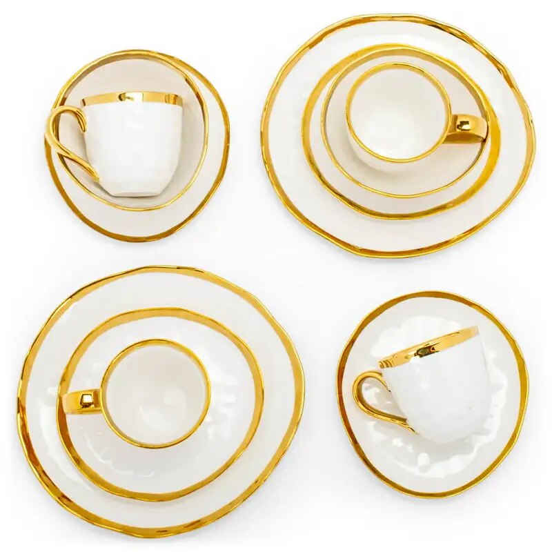 16-Piece Bubble Ceramic Dinnerware