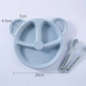 3Pcs/Set Baby Anti-hot Training Dinner Plate