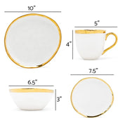 16-Piece Bubble Ceramic Dinnerware