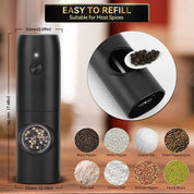 Electric Salt & Pepper Grinder Set