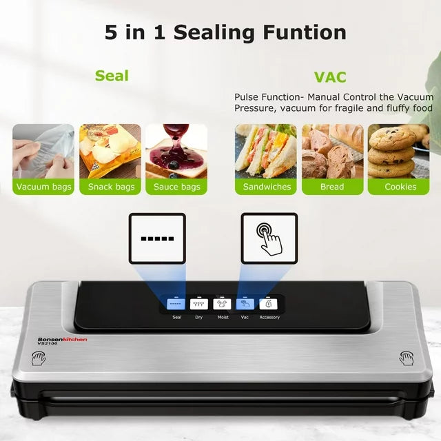 Bonsenkitchen 60Kpa Vacuum Sealer